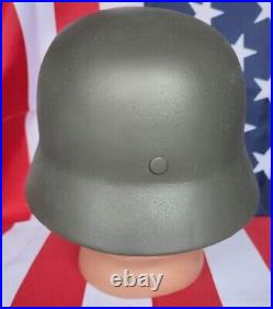 WW2 M35 German Helmet WWII M 35. Combat helmet size 66