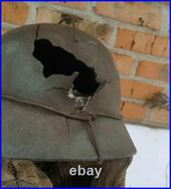 WW2 M35 German Helmet WWII Original Battle helmet