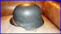WW2 M35 early war German helmet camo Gray