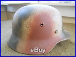 WW2 M40 German Helmet ET62 Complete with Liner and Chinstrap
