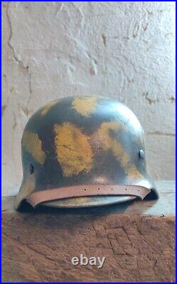 WW2 M40 German Helmet WWII M40 Combat helmet size 64 have a namber