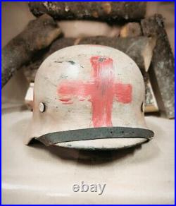 WW2 M40 German Helmet WWII M 40. Combat helmet. Size 64