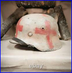 WW2 M40 German Helmet WWII M 40. Combat helmet. Size 64