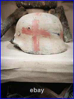 WW2 M40 German Helmet WWII M 40. Combat helmet. Size 64