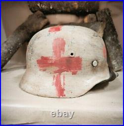 WW2 M40 German Helmet WWII M 40. Combat helmet. Size 64