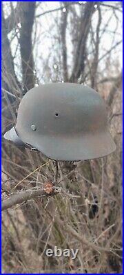 WW2 M40 German Helmet WWII M 40. Combat helmet. Size 64 ET64