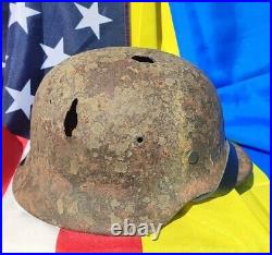 WW2 M40 German Helmet WWII Original size 62 battlefields