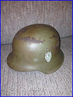 WW2 M40 German Helmet With Norway Coat Of Arms