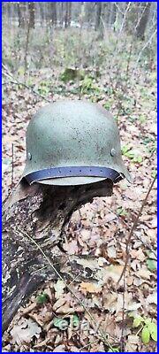 WW2 M42 German Helmet WWII M 42. Combat helmet size 62