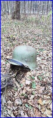 WW2 M42 German Helmet WWII M 42. Combat helmet size 62