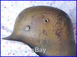 WW2 M42 German camo helmet