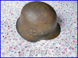 WW2 M42 German camo helmet