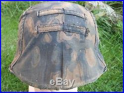 WW2 Original German Camo Helmet Cover