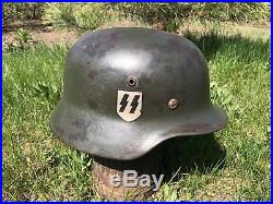 WW2 Original German Helmet EF68