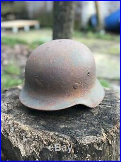 WW2 Original German Helmet M40, From Battle Of Kurland