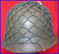 WW2 Original German Military Helmet Camouflage Net
