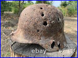 WW2 Original German helmet M35 60