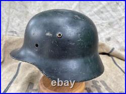 WW2 Original German helmet M35 ET62 3290