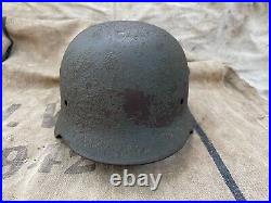 WW2 Original German helmet M35 NS64 D234