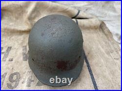 WW2 Original German helmet M35 NS64 D234