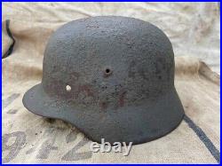 WW2 Original German helmet M35 NS64 D234