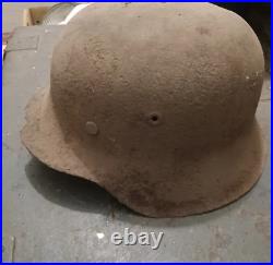 WW2. Original German helmet from the Wehrmacht era. WWII. WW2