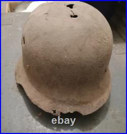 WW2. Original German helmet from the Wehrmacht era. WWII. WW2