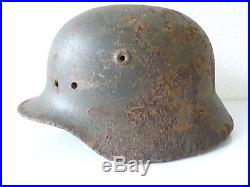 WW2 WII German Original Combat Helmet M40 Relic Battle Kurland Courland 2WK