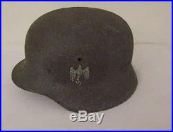 WW2 WW11 Original German M35 Double Decal Green Helmet