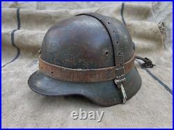 WW2 WWII German Helmet Leather Carrier