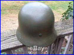 WW2 WWII German M35 DD Army Helmet- Nice