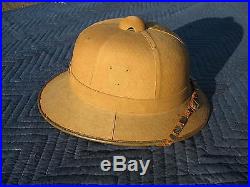 WW2 WWII German Pith Helmet, Afrika Korps, Original needs liner 1st Pattern! Look