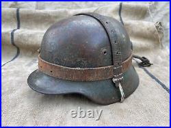 WW2 WWII German helmet Leather Carrier