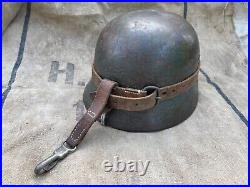 WW2 WWII German helmet Leather Carrier