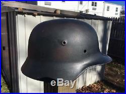 WW2 WWII M40 SE66 German Combat Helmet Shell Only Wehrmacht Luftwaffe