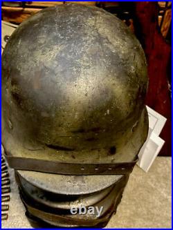 WW2 WWII ORIGINAL German Normandy camo M40 Helmet