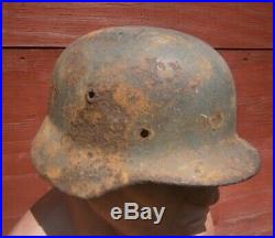 WW2 WWII Original German Helmet. Battlefield Relic