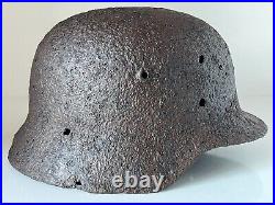 WW2 WWII original German Helmet M35 from battlefield #103