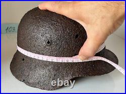 WW2 WWII original German Helmet M35 from battlefield #103