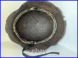 WW2 WWII original German Helmet M42 from battlefield #100