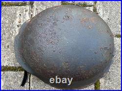 WW2 WWII original German Helmet M42 from battlefield #100