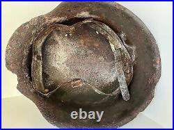 WW2 WWII original German Helmet M42 from battlefield #99