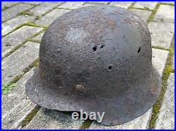 WW2 WWII original German Helmet M42 from battlefield #99