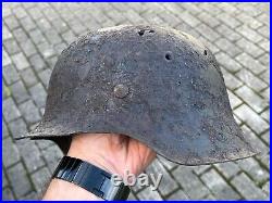 WW2 WWII original German Helmet M42 from battlefield #99