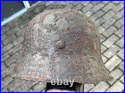 WW2 WWII original German Helmet M42 from battlefield #99