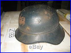 WW2 german gladiator type helmet (3 parts)