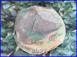 WW2 original unilateral camouflage cover for German helmet. 1940