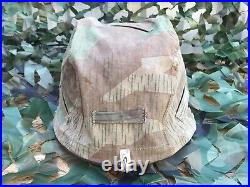 WW2 original unilateral camouflage cover for German helmet. 1940