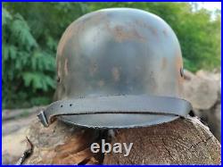 WW2 wwii German Original Helmet! Factory stamp