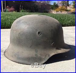 WWII German Helmet M42 WW2 Rare Must See